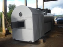 Caldeira para aquecer piscina , Bremer, lenha, 500 KG VH, 10 PMT